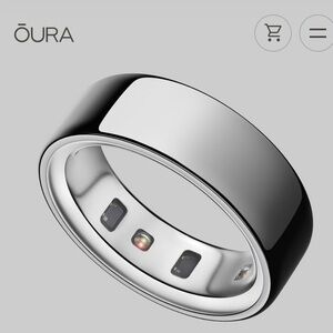 Oura Ring 4 in Silver size 9